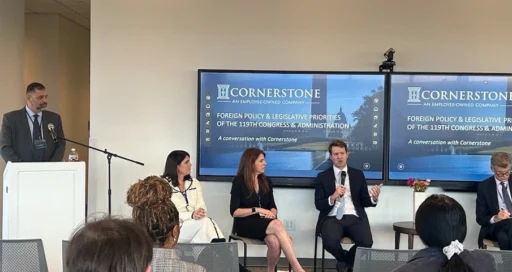 Cornerstone Hosts Embassy Event on U.S. Policy and Communications Strategies